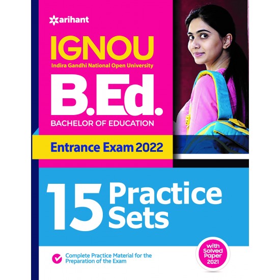 Buy 15 Practice Sets IGNOU B.ed Entrance Exam 2022 at lowest prices in india