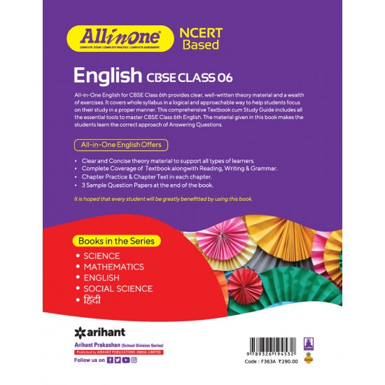 Buy All in one NCERT Based ENGLISH CBSE Class 6th at lowest prices in india