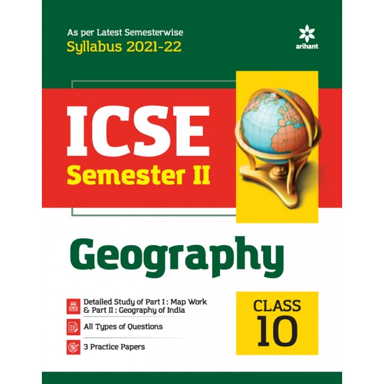 Buy Arihant ICSE Geography Semester 2 Class 10 for 2022 Exam at lowest prices in india