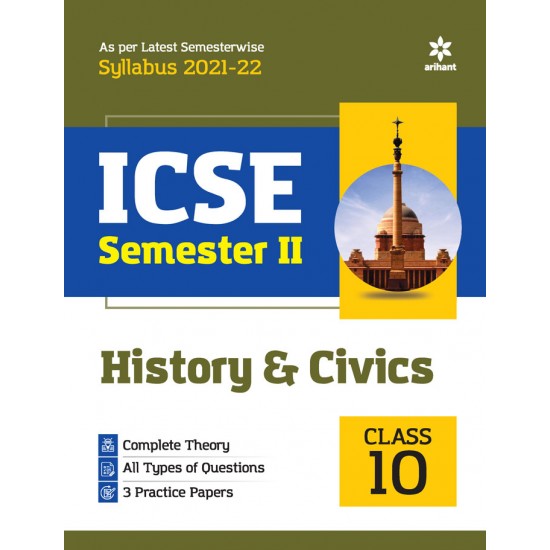 Buy Arihant ICSE History & Civics Semester 2 Class 10 for 2022 Exam at lowest prices in india