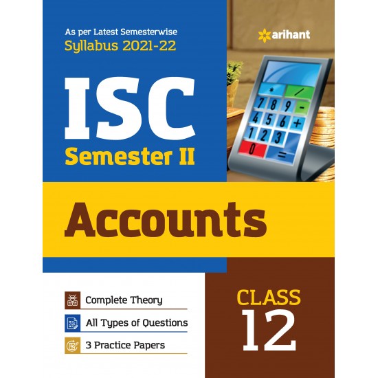 Buy Arihant ISC Accounts Semester 2 Class 12 for 2022 Exam at lowest prices in india