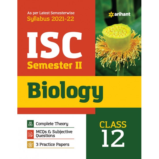 Buy Arihant ISC Biology Semester 2 Class 12 for 2022 Exam at lowest prices in india