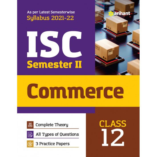 Buy Arihant ISC Commerce Semester 2 Class 12 for 2022 Exam at lowest prices in india