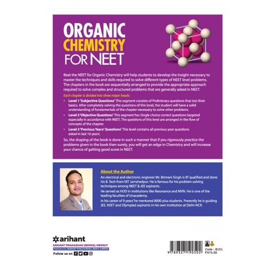 Buy BEAT THE NEET ORGANIC CHEMISTRY FOR NEET at lowest prices in india