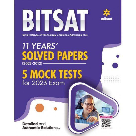 Buy BITSAT 11 Years Solved Papers 2022-2012 5 Mock Tests For 2023 Exam at lowest prices in india