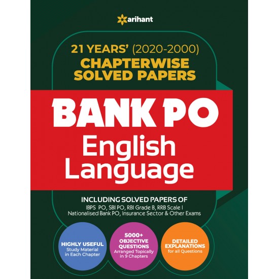 Buy Bank PO Solved Papers English Language at lowest prices in india