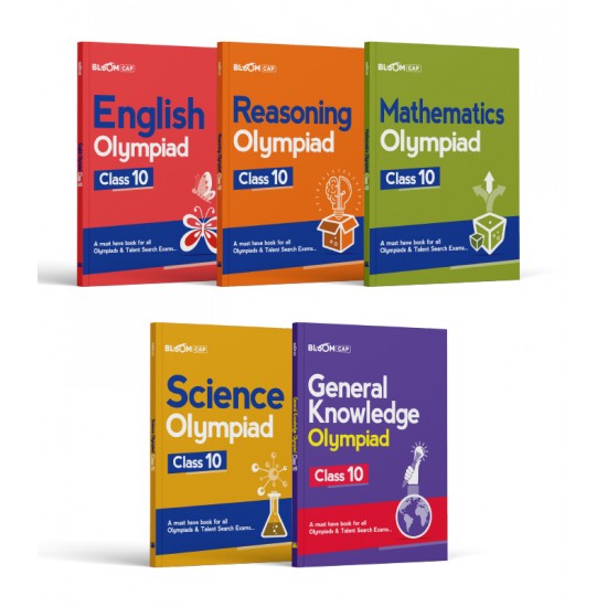 Buy Bloom Olympiad Study Books Class 10 (Set of 5 books) at lowest prices in india