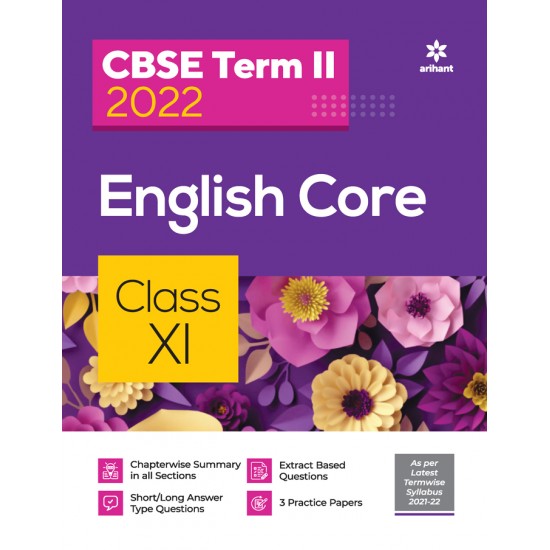 Buy CBSE English Core Term 2 Class 11 for 2022 Exam (Cover Theory and MCQs) at lowest prices in india