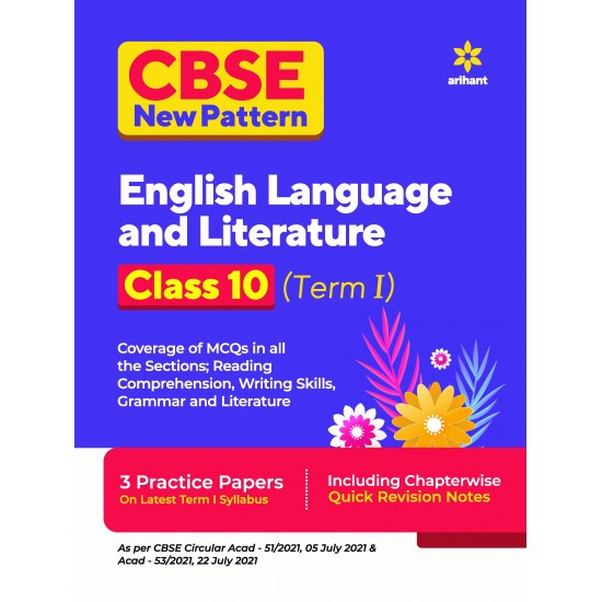 Buy CBSE New Pattern English Language and Literature Class 10 for 2021-22 Exam (MCQs based book for Term 1) at lowest prices in india