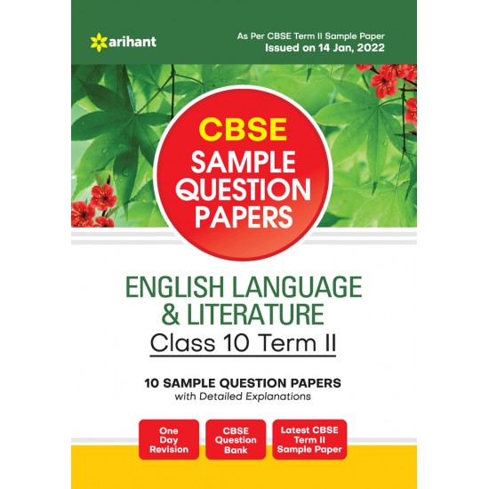 Buy CBSE Sample Question Papers English Language & Literature Class 10 Term II at lowest prices in india