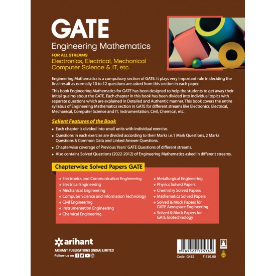 Buy GATE ENGINEERING MATHEMATICS For All Streams Electronics, Electrical, Mechanical, Computer Science & IT,etc at lowest prices in india