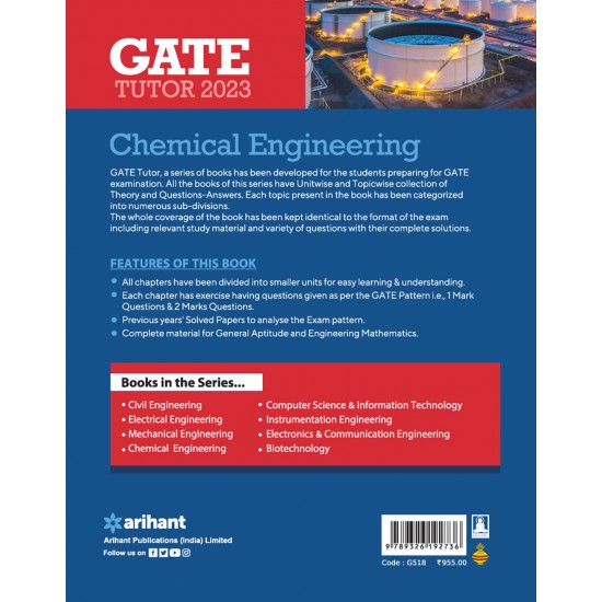 Buy GATE Tutor 2023 - Chemical Engineering at lowest prices in india