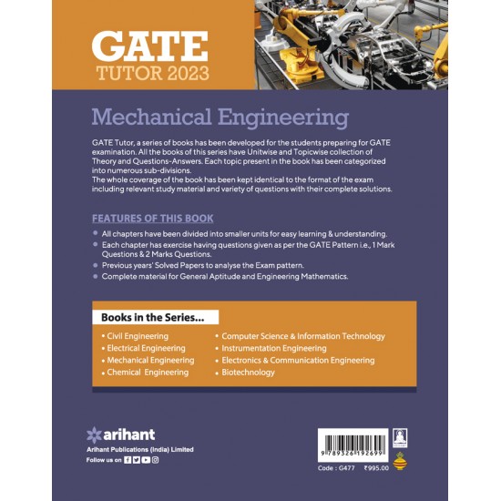 Buy GATE Tutor 2023 MECHANICAL ENGINEERING at lowest prices in india