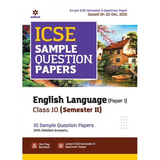 Buy ICSE Sample Question Papers English Language (Paper 1) Class 10 Semester II at lowest prices in india