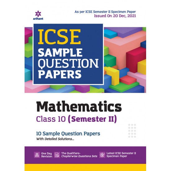 Buy ICSE Sample Question Papers Mathematics Class 10 (Semester II) at lowest prices in india