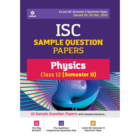 Buy ISC Sample Question Papers Physics Class 12 (Semester II) at lowest prices in india