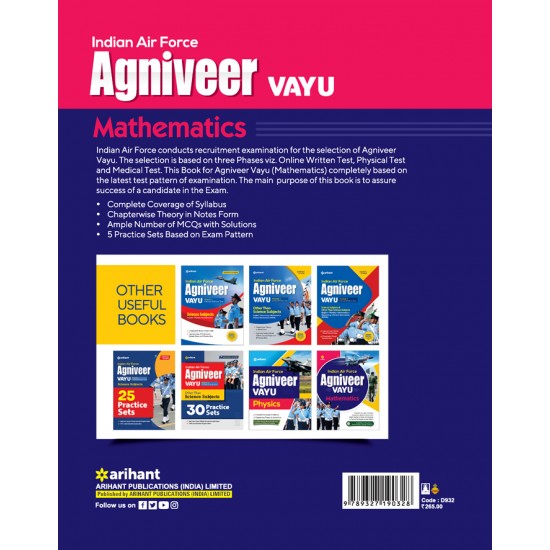 Buy Indian Air Force Agniveer VAYU Mathematics at lowest prices in india