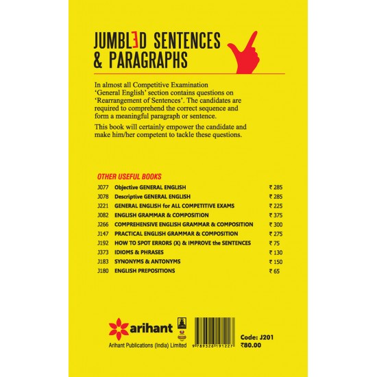 Buy Jumbled Sentences & Paragraphs at lowest prices in india