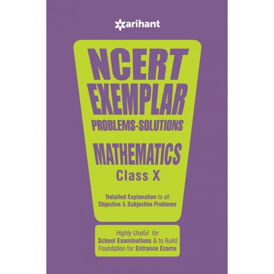 Buy NCERT Exemplar Problems-Solutions MATHEMATICS class 10th at lowest prices in india