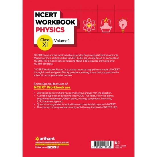 Buy NCERT Workbook Physics Class XI Volume 1 at lowest prices in india