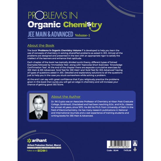 Buy Problem In Organic Chemistry JEE Main & Advanced Volume -1 at lowest prices in india
