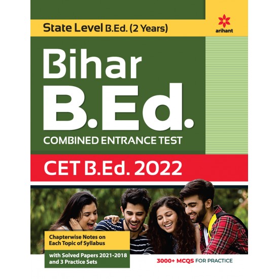 Buy State Level B.Ed (2 Years) Bihar B.Ed Combined Entrance Test CET B.Ed .2022 at lowest prices in india