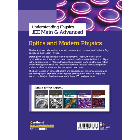 Buy Understanding Physics JEE Main & Advanced OPTICS AND MODERN PHYSICS at lowest prices in india